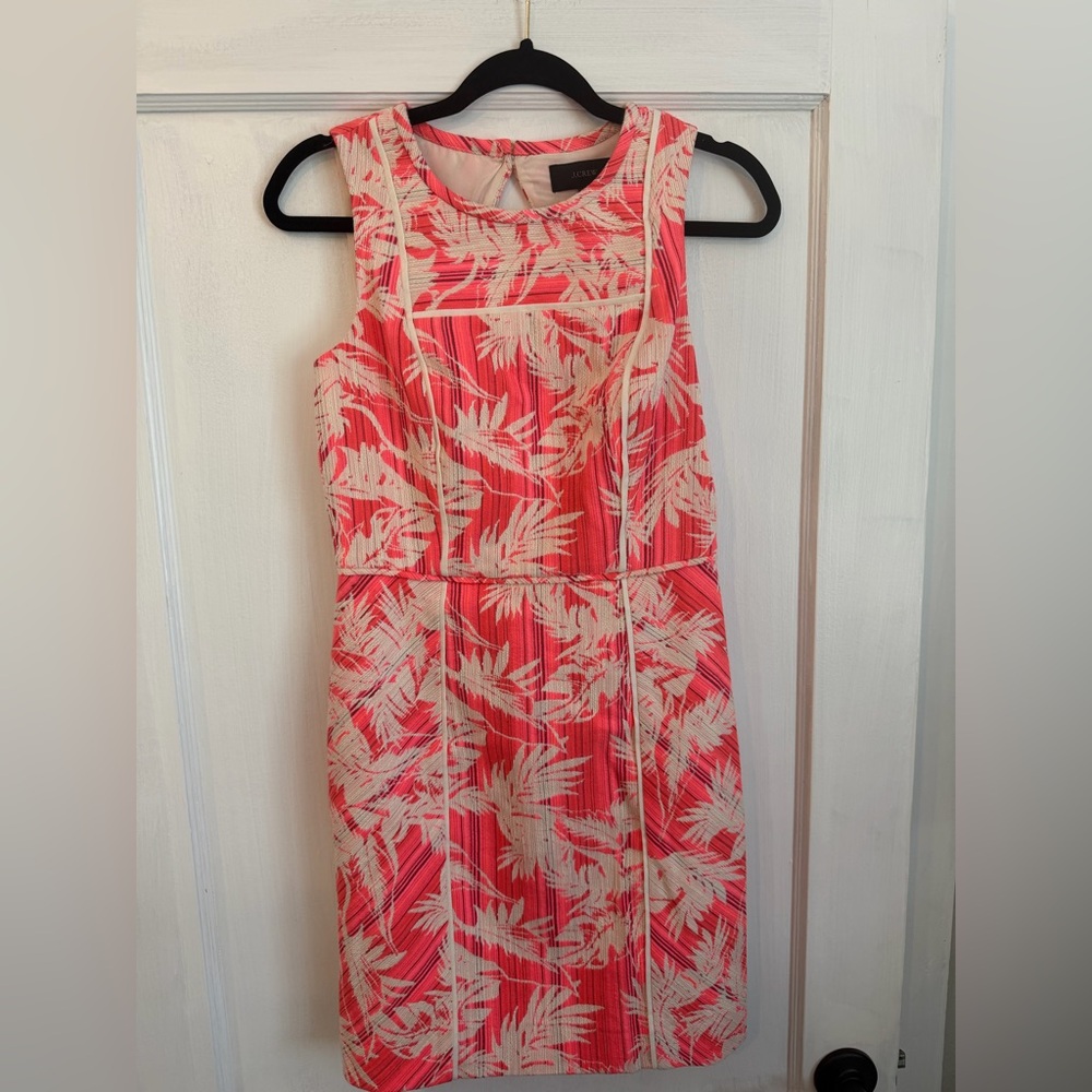 J. Crew Palm Print Sleeveless A-line Dress - Size 2